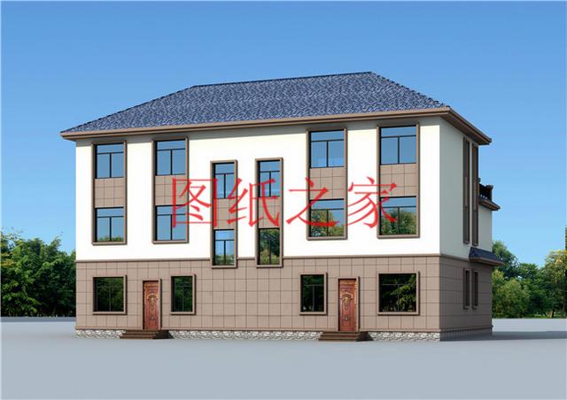 分享5套三層雙拼別墅設計圖，兄弟倆齊心協力建別墅！