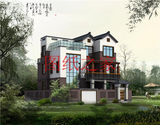 小戶型四層別墅圖，占地110平米左右，小巧精致、簡單大氣！