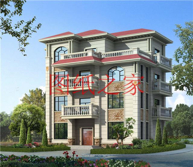 小戶型四層別墅圖，占地110平米左右，小巧精致、簡單大氣！