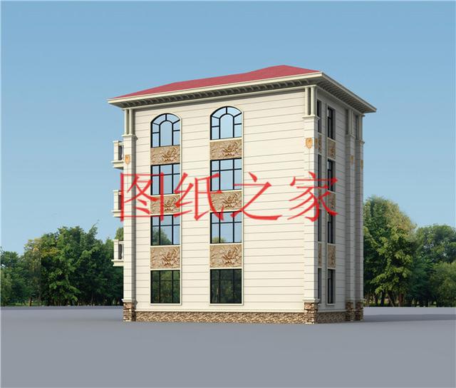 小戶型四層別墅圖，占地110平米左右，小巧精致、簡單大氣！