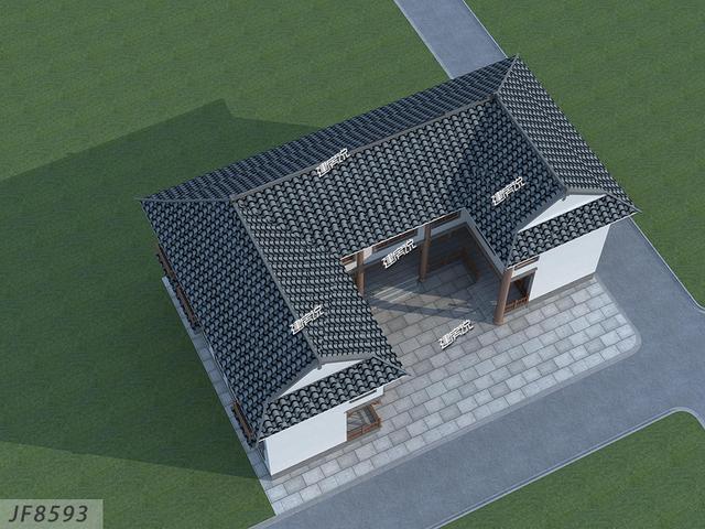 新款農村自建房，在老家有棟別墅，一家人其樂融融！