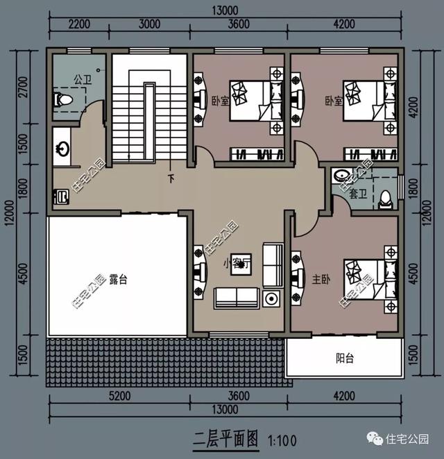 田園別墅設(shè)計(jì)圖，內(nèi)外兼修，設(shè)計(jì)獨(dú)特，外觀靚麗。