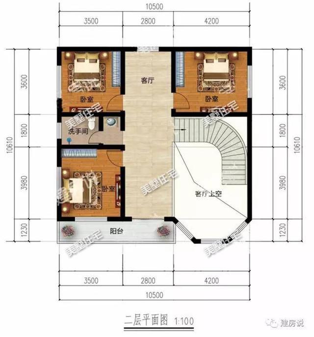 經(jīng)典農(nóng)村自建房，6室1廳占地僅100平愿您五世同堂！