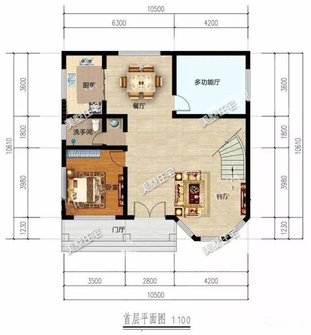 經(jīng)典農(nóng)村自建房，6室1廳占地僅100平愿您五世同堂！