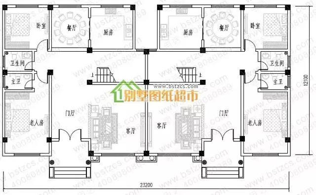8套雙拼別墅設計圖，兄弟別墅這樣建，氣派實用有面子。