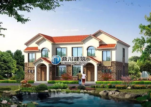 8套雙拼別墅設計圖，兄弟別墅這樣建，氣派實用有面子。