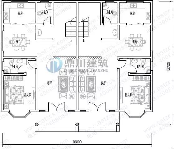 8套雙拼別墅設計圖，兄弟別墅這樣建，氣派實用有面子。