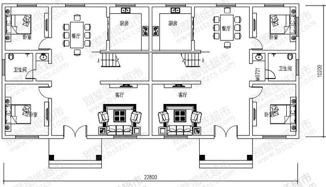 8套雙拼別墅設計圖，兄弟別墅這樣建，氣派實用有面子。