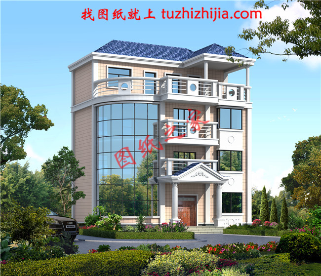 美觀三層半農(nóng)村自建房圖片，大家都喜歡的溫馨住宅！