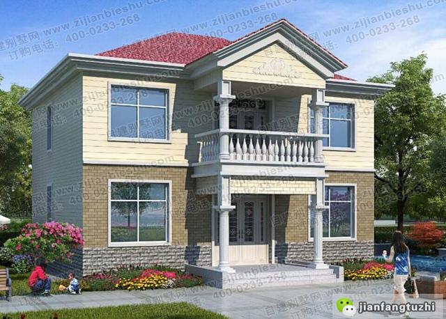 農村二層自建房，造價25萬120平米，經典戶型完美設計！