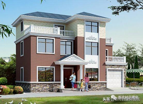 三層別墅設(shè)計(jì)圖，帶車庫主體25萬起，值不值你說了算！