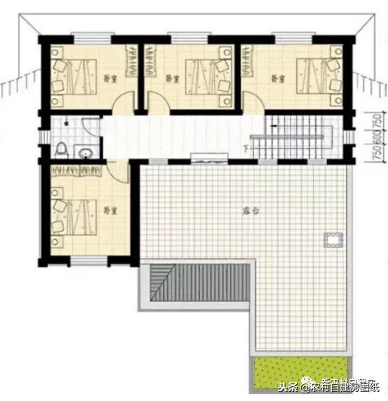 3款中式帶院別墅設(shè)計圖，你與世外桃源就差一個庭院！