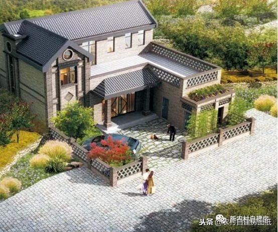 3款中式帶院別墅設(shè)計圖，你與世外桃源就差一個庭院！