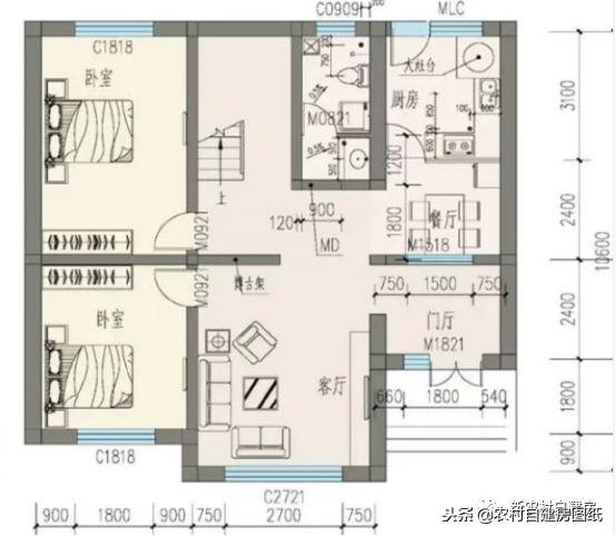 3款中式帶院別墅設(shè)計圖，你與世外桃源就差一個庭院！