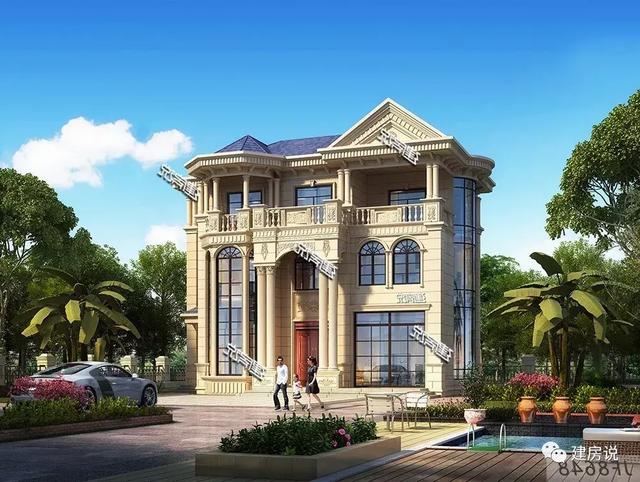 高貴氣派的別墅設計圖，建一棟在村里，全村人關注的焦點。