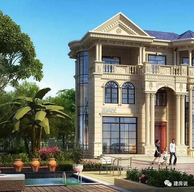 高貴氣派的別墅設計圖，建一棟在村里，全村人關注的焦點。