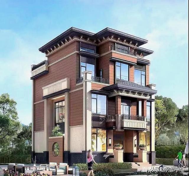 三層新中式別墅設(shè)計圖，外觀獨特精美，這樣的房子才值得傳承