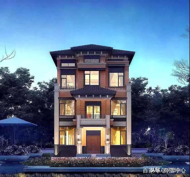 三層新中式別墅設(shè)計圖，外觀獨特精美，這樣的房子才值得傳承