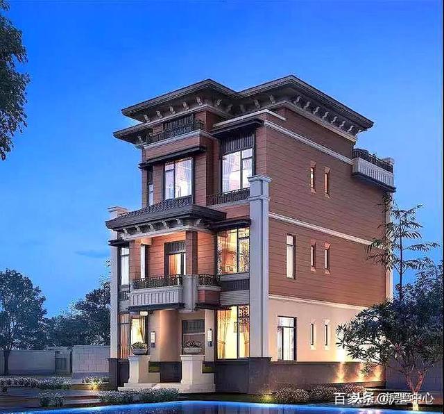 三層新中式別墅設(shè)計圖，外觀獨特精美，這樣的房子才值得傳承