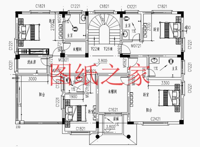現代風二層別墅設計圖，180平只要35萬，心動不如行動！