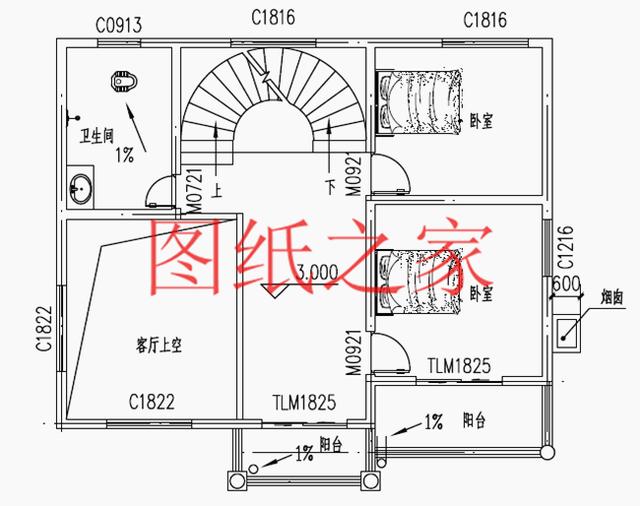 開間只有10米，占地不到100平的三層別墅設計圖，霸氣外漏！