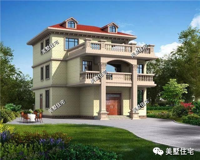 三款三層別墅設計圖，造型美觀大方，最接地氣！