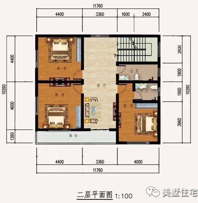 三款三層別墅設計圖，造型美觀大方，最接地氣！