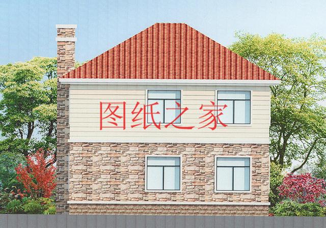 時尚小戶型獨棟二層別墅圖，占地100平左右，夠用也不浪費！