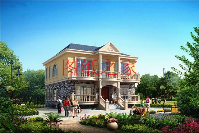 時尚小戶型獨棟二層別墅圖，占地100平左右，夠用也不浪費！