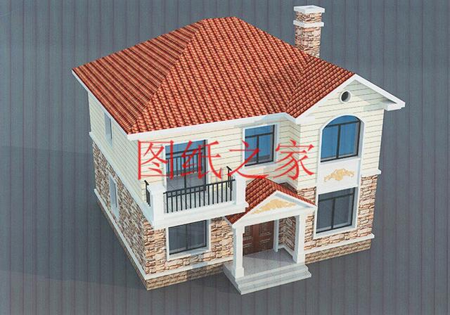 時尚小戶型獨棟二層別墅圖，占地100平左右，夠用也不浪費！