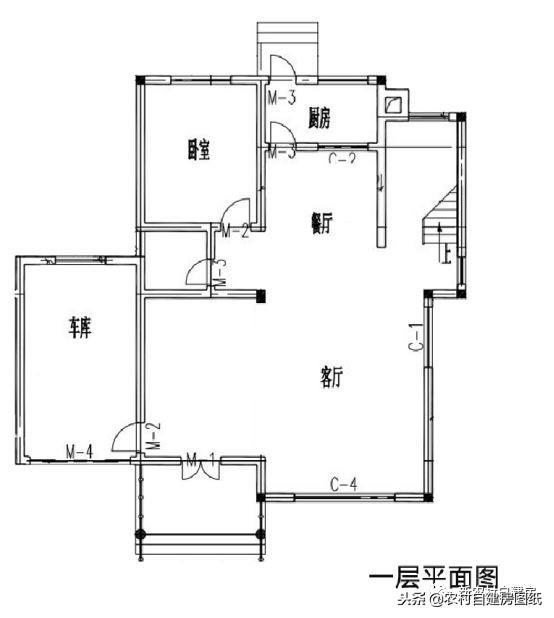 可做雙拼可做獨棟的自建房戶型圖，建一棟姑娘踏破你家門檻