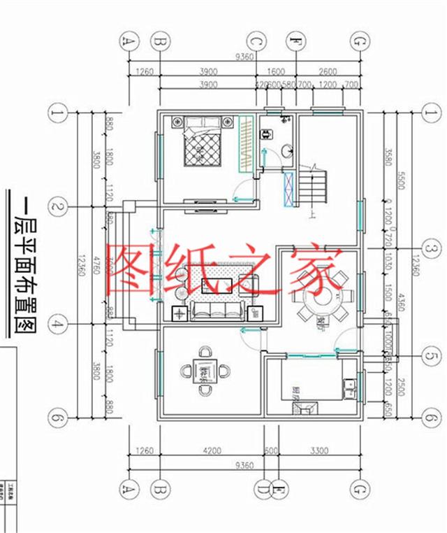 戶型方正的二層別墅圖，占地120平進深9米多，非常符合農(nóng)村需求！
