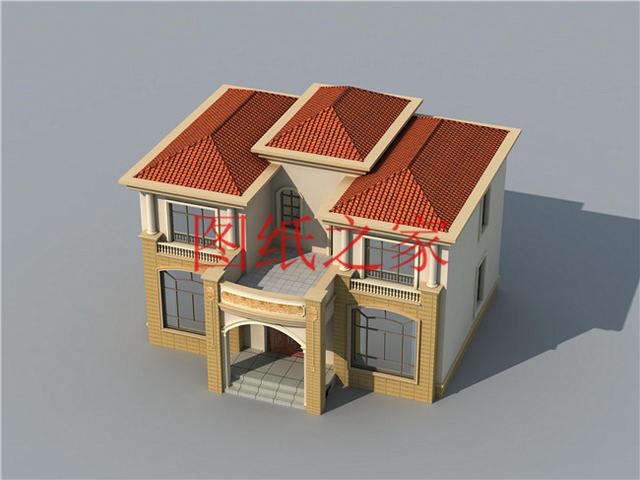 戶型方正的二層別墅圖，占地120平進深9米多，非常符合農(nóng)村需求！