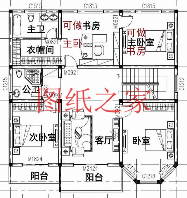 12X12米農村二層別墅設計圖，功能齊全造價實惠，大家都說好！