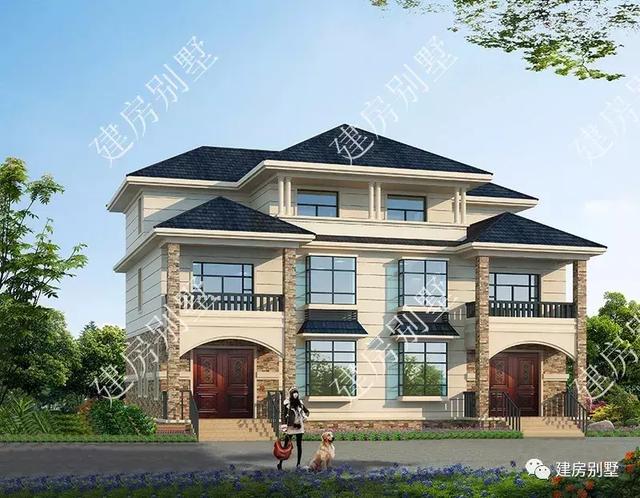 漂亮又實(shí)用的兄弟雙拼住宅設(shè)計(jì)，第一棟尺寸小，室內(nèi)空間使用率高