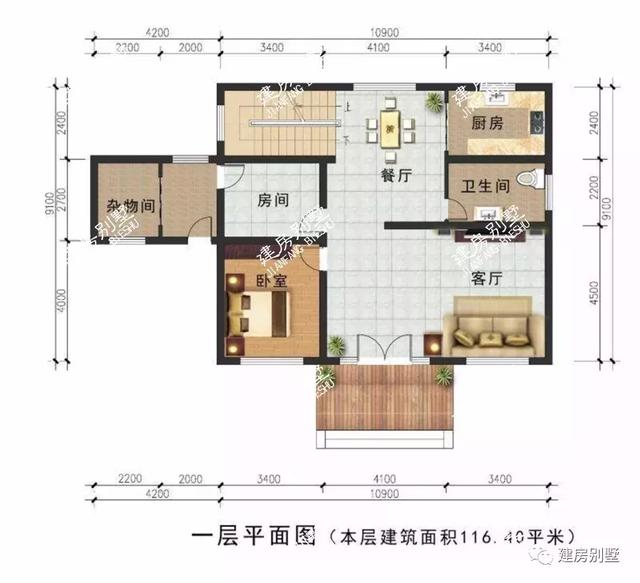 造價預算20萬內的鄉村別墅設計圖，建來給爸媽養老，他們鐵定開心