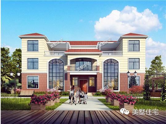 5款農(nóng)村雙拼別墅設(shè)計圖，有兄弟這樣建房，走出去超有面子