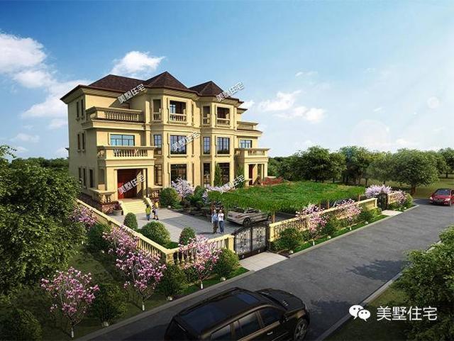 5款農(nóng)村雙拼別墅設(shè)計圖，有兄弟這樣建房，走出去超有面子