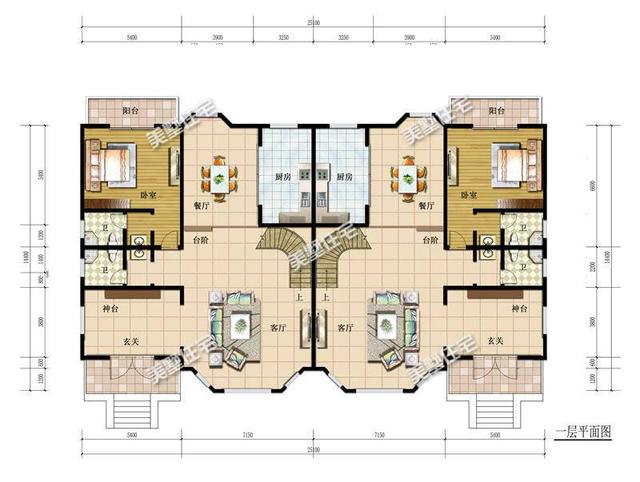 5款農(nóng)村雙拼別墅設(shè)計圖，有兄弟這樣建房，走出去超有面子