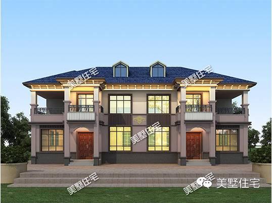 5款農(nóng)村雙拼別墅設(shè)計圖，有兄弟這樣建房，走出去超有面子