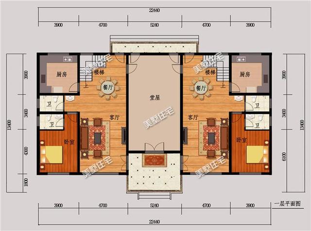 5款農(nóng)村雙拼別墅設(shè)計圖，有兄弟這樣建房，走出去超有面子