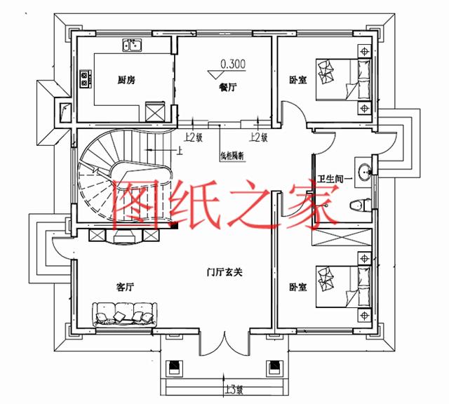 11X11米農村三層別墅設計圖紙，省錢又省地，是你最好的選擇！