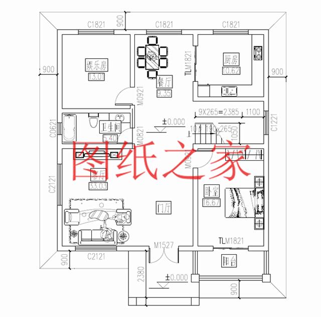 11X11米農村三層別墅設計圖紙，省錢又省地，是你最好的選擇！