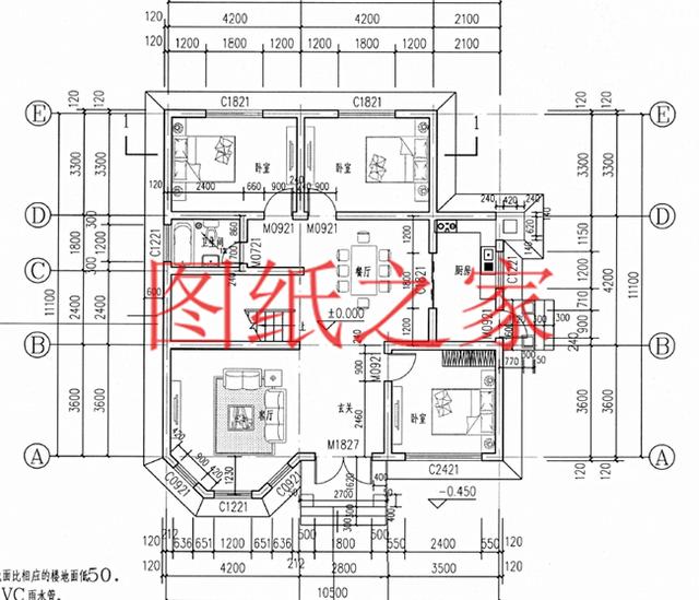 6套農村二層小別墅，11X10、10X11米兩種戶型，造價只要20多萬！