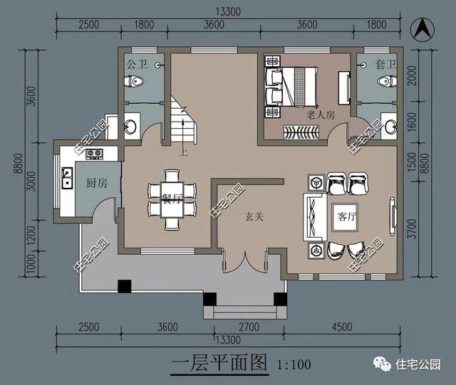 13X8米農(nóng)村二層美式別墅設(shè)計(jì)，自家蓋房選這個(gè)戶型很不錯(cuò)，精美大氣