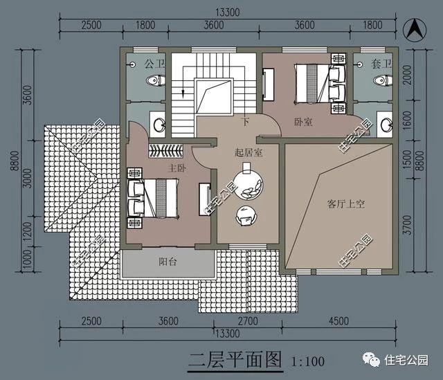 13X8米農(nóng)村二層美式別墅設(shè)計(jì)，自家蓋房選這個(gè)戶型很不錯(cuò)，精美大氣