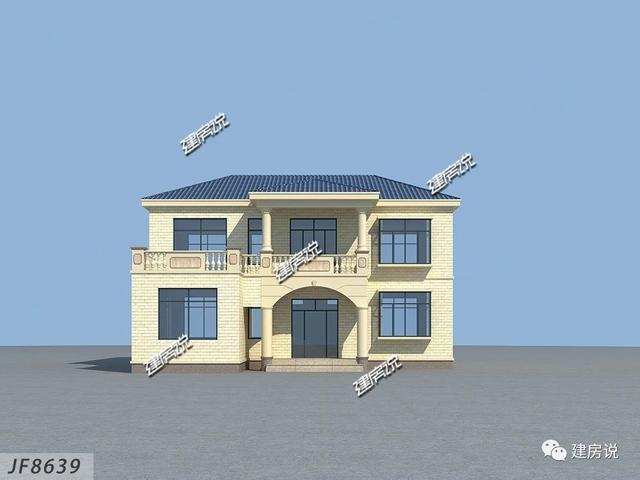 這套實用又漂亮的二層別墅設計圖，高端大氣上檔次，一點不輸高層