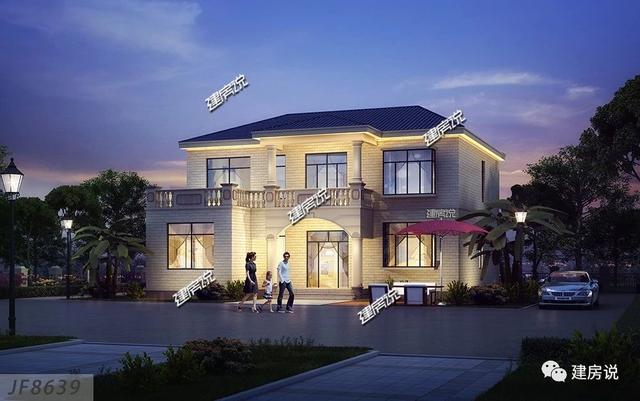 這套實用又漂亮的二層別墅設計圖，高端大氣上檔次，一點不輸高層