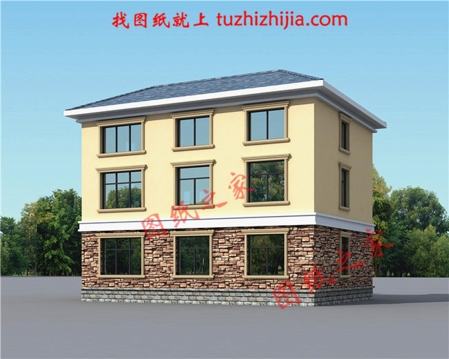 新農村三層樓房設計圖,造價17萬圖片含設計，簡單好看還省錢！