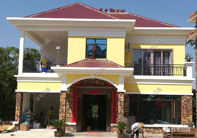 江西農村小伙自建歐式別墅，30萬建房40萬裝修我打100分，不怕驕傲